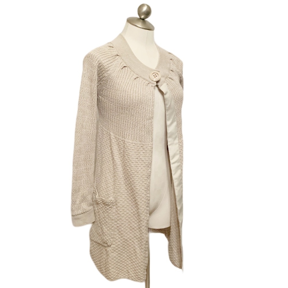 Fossil Cream Duster Sweater Size Small
